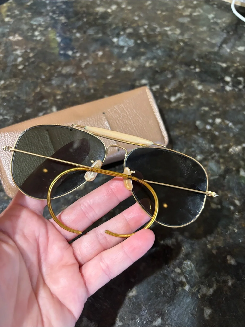 Vintage Rayban B&L Aviator sunglasses!!
